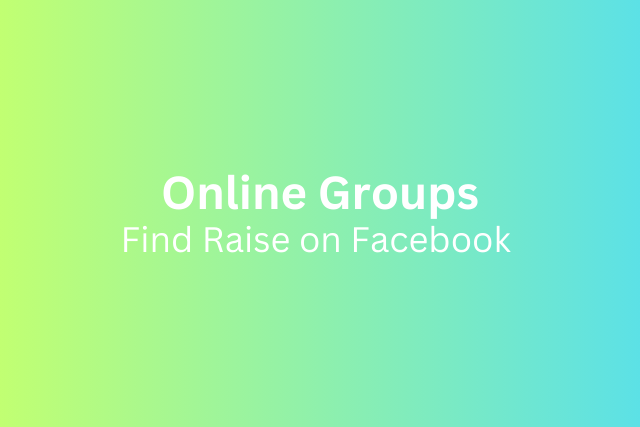 Online Groups - Find Raise on Facebook